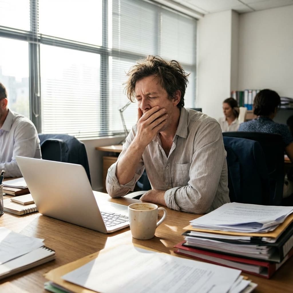 Fatigue at work desk